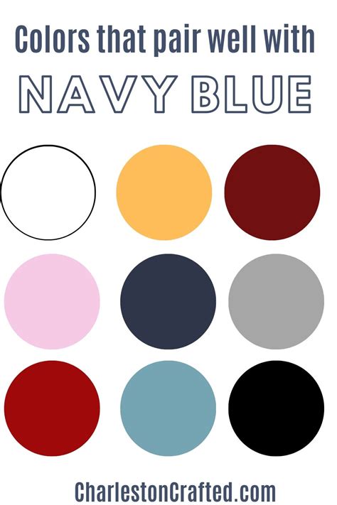 what colour goes with navy